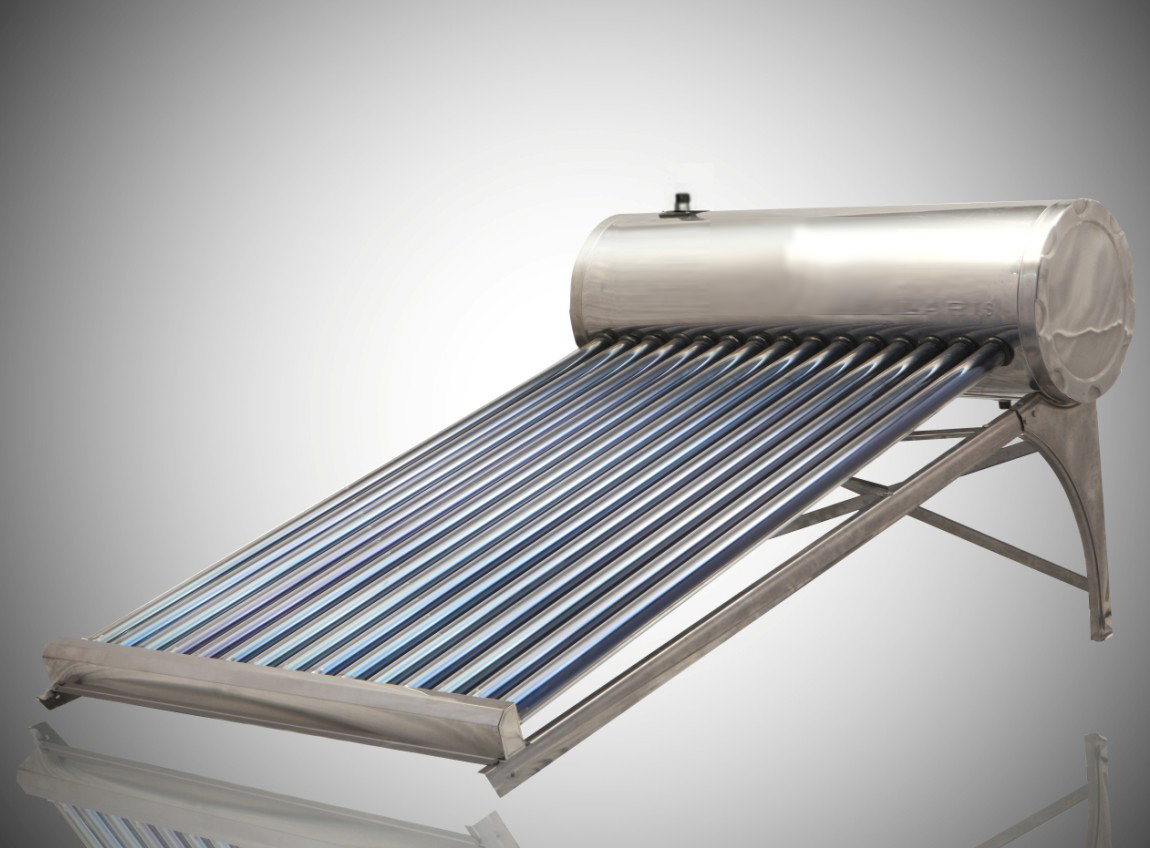 Non-Pressure Tubes 2 Pipes inlet-outlet Solar Water Heater