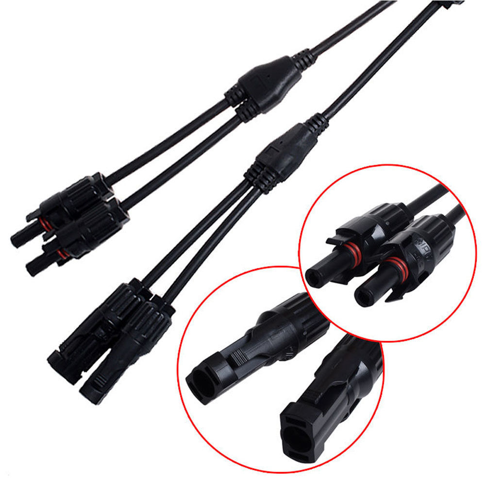 Y Type MC4 Solar Panel Cable Connectors 2 - 1