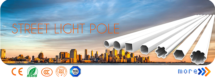 Pole for Road and Street Lighting Installation